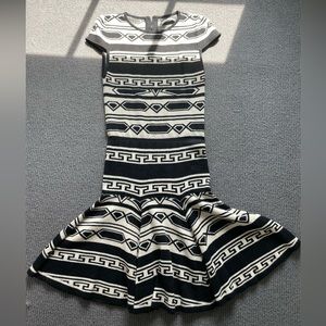 Alice and Olivia black and white knit dress. S/M